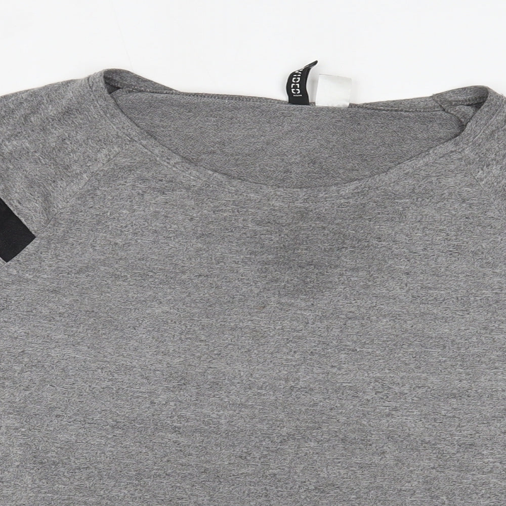 Womens UK Size S H&M Grey Basic T-Shirt