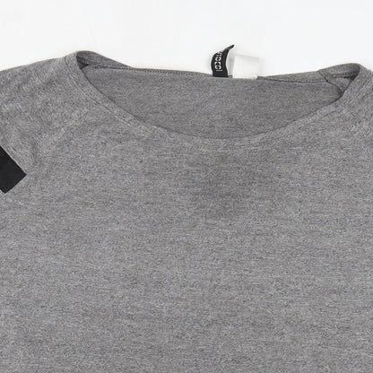 Womens UK Size S H&M Grey Basic T-Shirt
