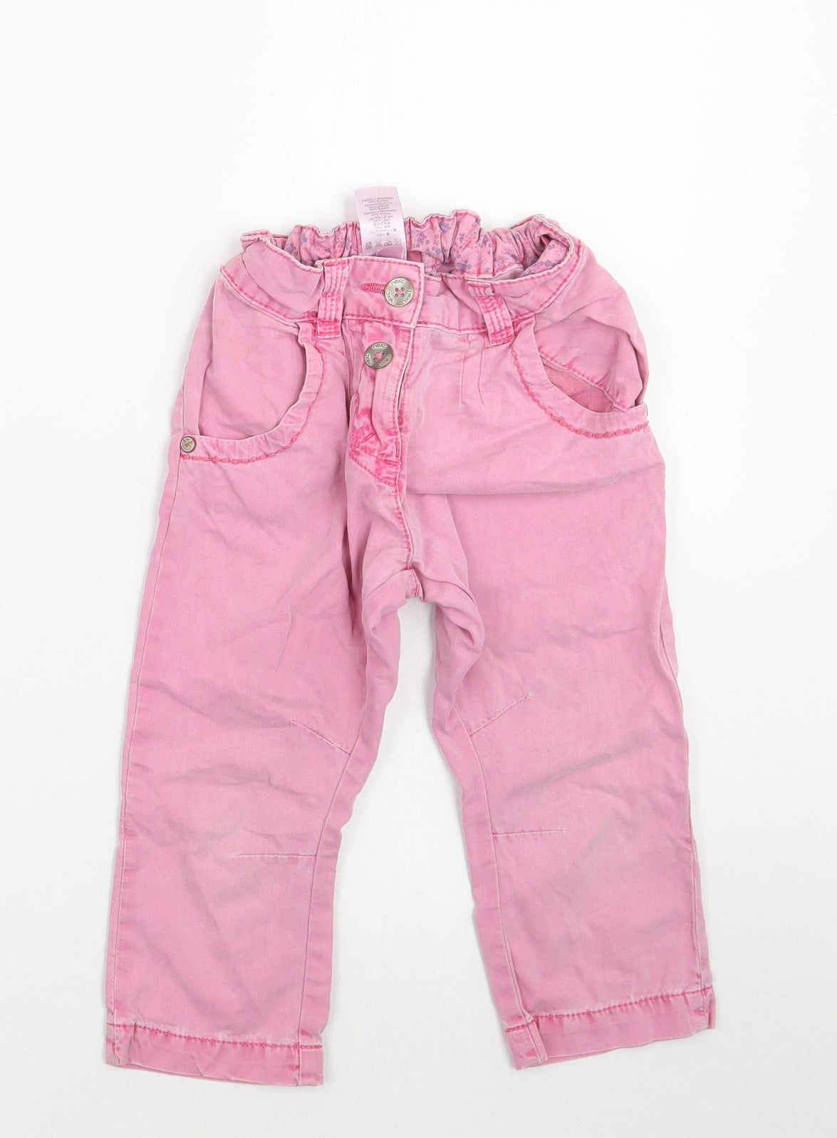 NEXT Girls Pink   Cargo Trousers Size 5 Years
