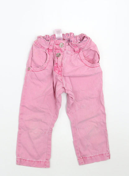 NEXT Girls Pink   Cargo Trousers Size 5 Years