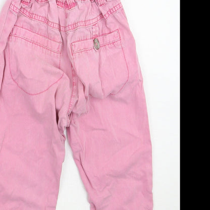 NEXT Girls Pink   Cargo Trousers Size 5 Years
