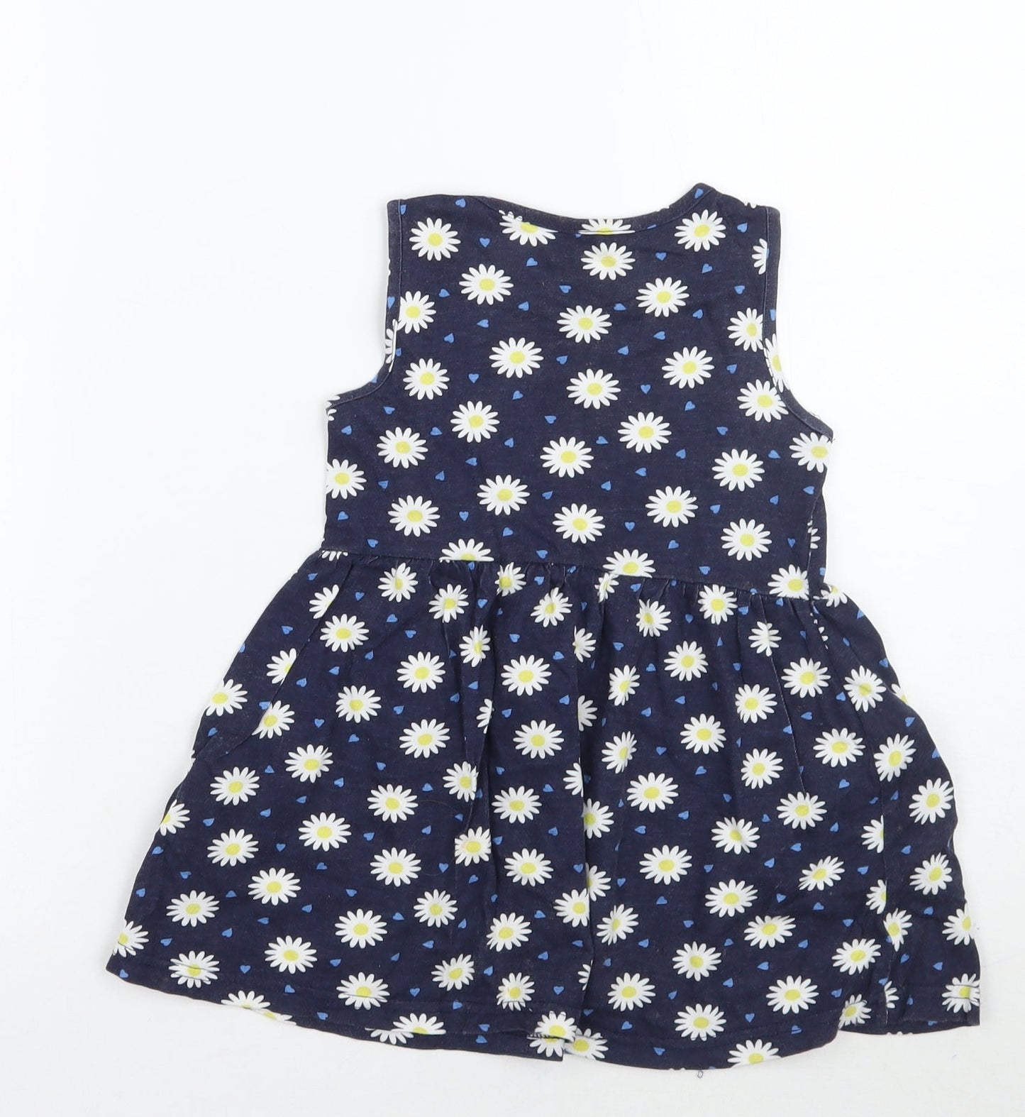 Primark Girls Blue Floral  Ball Gown  Size 2-3 Years