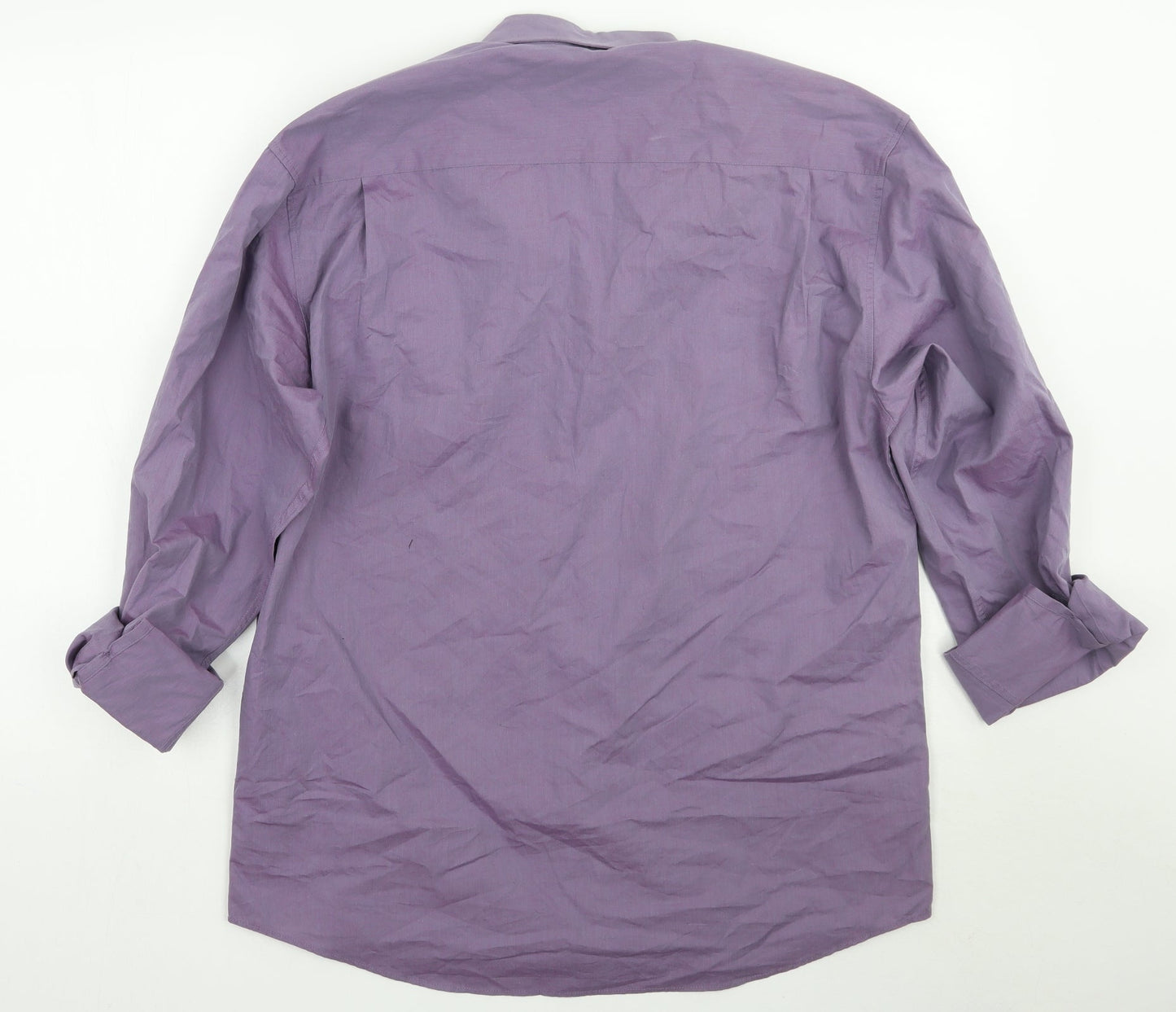 Mens UK Size M Florence & Fred Purple  Button-Up Long Sleeve Casual Shirt