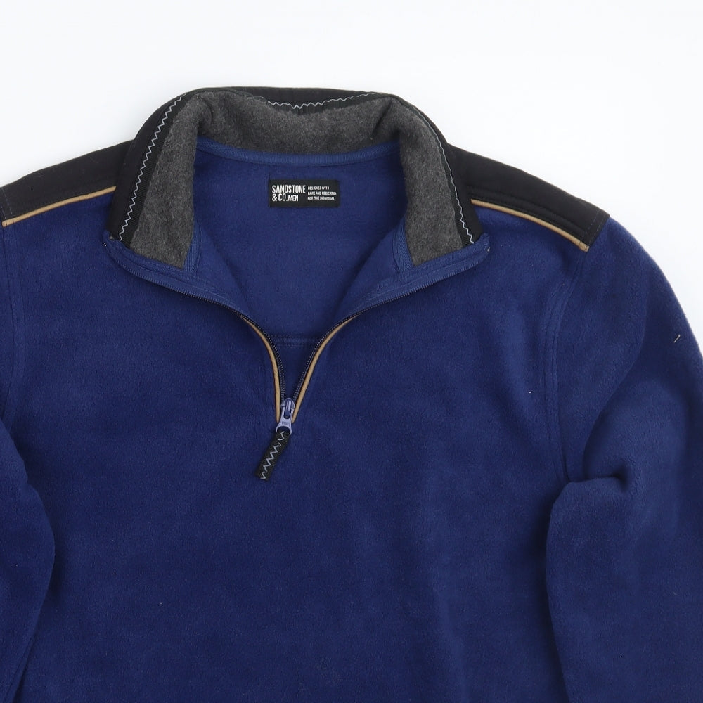 Sandstone Mens Blue   Pullover Jumper Size S