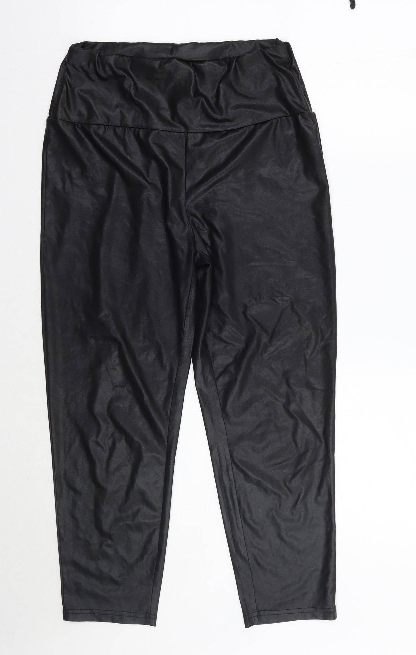 SheIn Womens Black   Cropped Trousers Size L L25 in