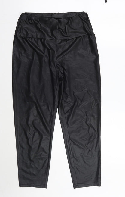 SheIn Womens Black   Cropped Trousers Size L L25 in