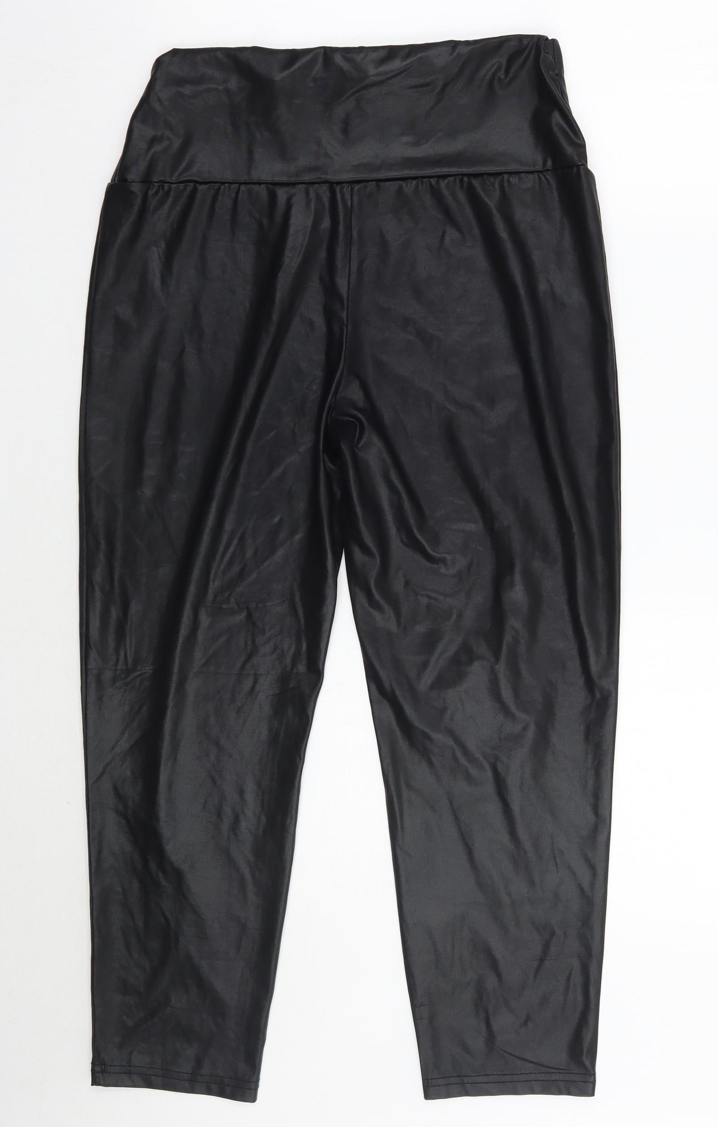 SheIn Womens Black   Cropped Trousers Size L L25 in