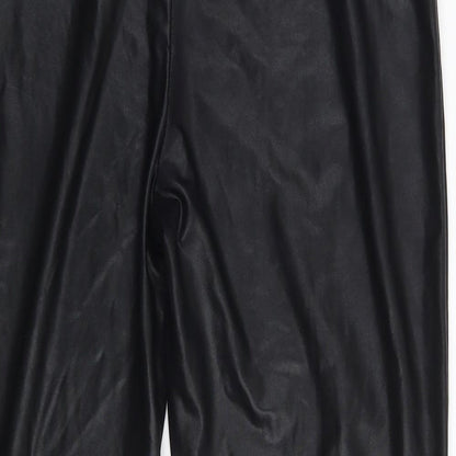 SheIn Womens Black   Cropped Trousers Size L L25 in
