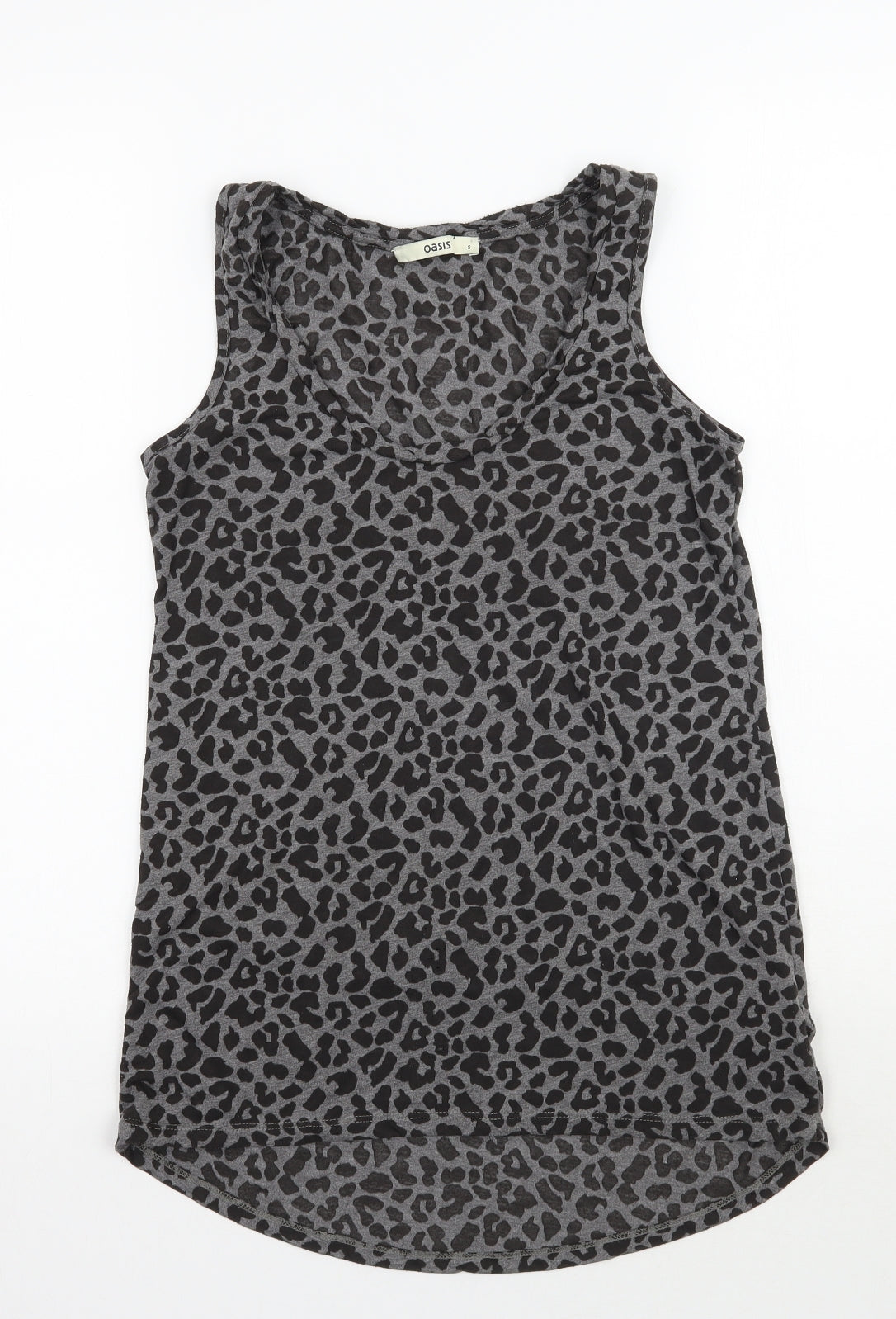 Womens UK Size 8 Oasis Grey Basic Tank