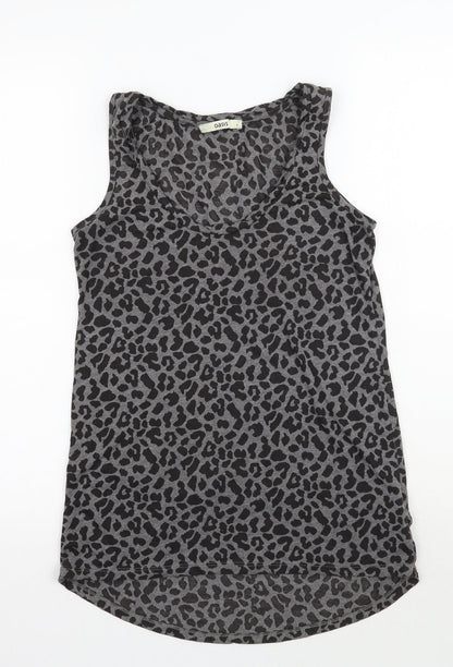 Womens UK Size 8 Oasis Grey Basic Tank