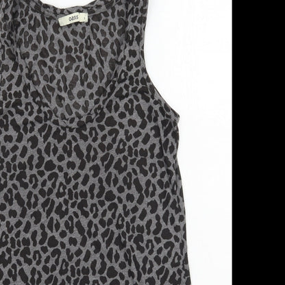 Womens UK Size 8 Oasis Grey Basic Tank