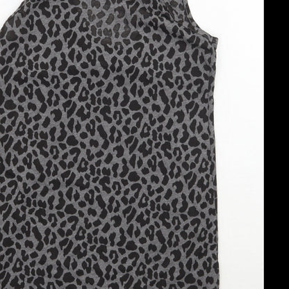 Womens UK Size 8 Oasis Grey Basic Tank