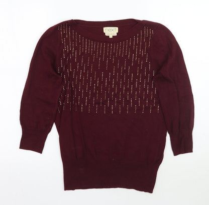 Womens UK Size 10 NEXT Purple Pullover Jumper