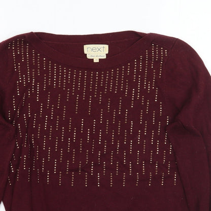 Womens UK Size 10 NEXT Purple Pullover Jumper