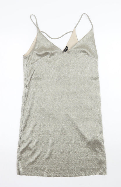 River Island Womens Gold   A-Line  Size 6