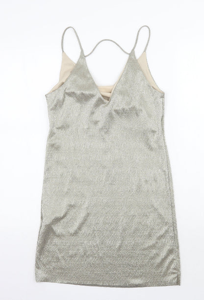 River Island Womens Gold   A-Line  Size 6