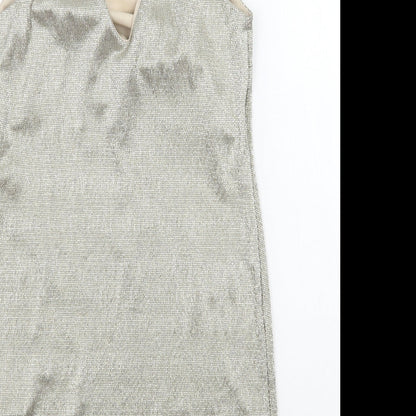 River Island Womens Gold   A-Line  Size 6