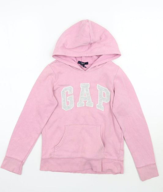 Gap Girls Pink  Rayon Pullover Hoodie Size L