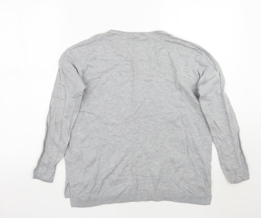 Womens UK Size XS EDC Grey Pullover Jumper