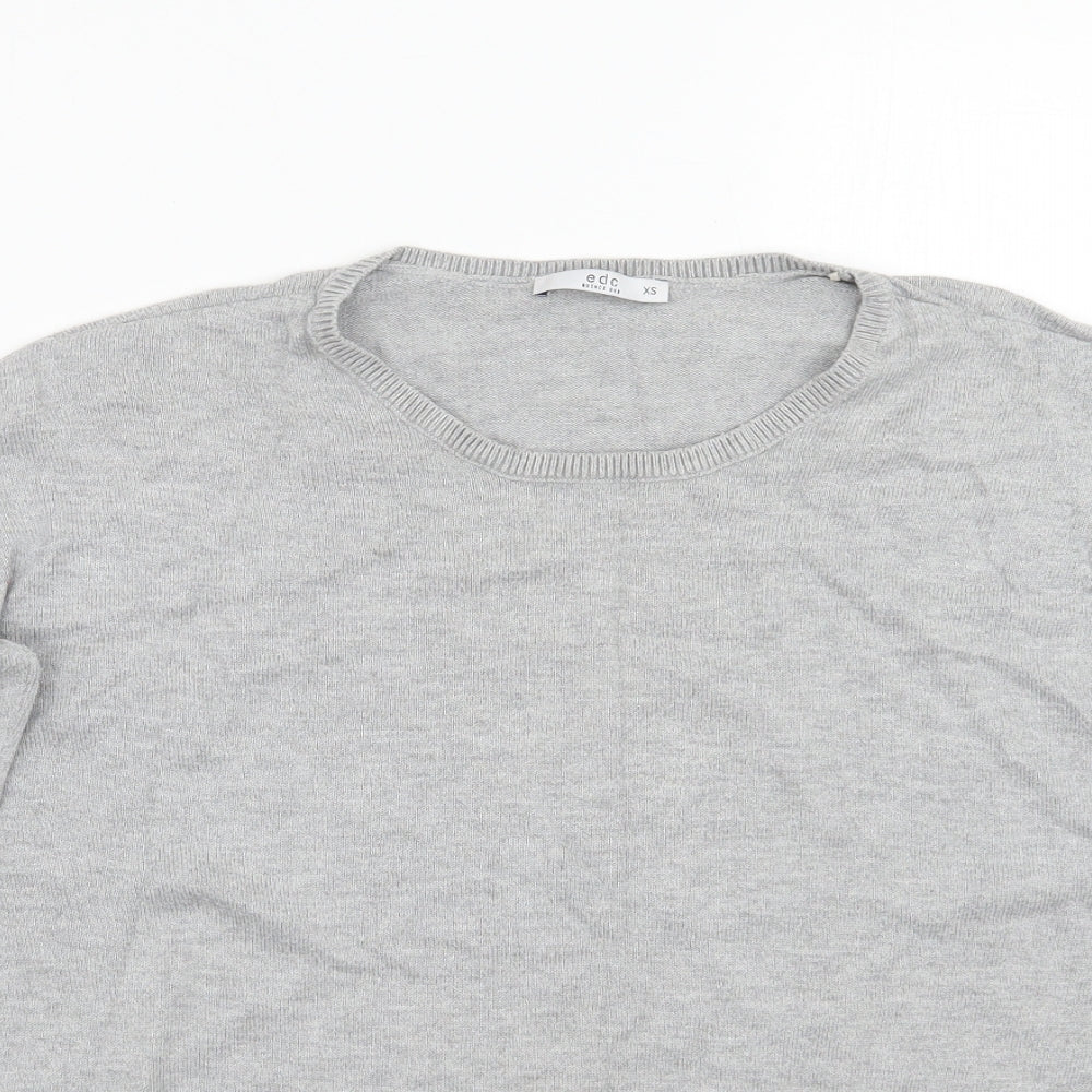 Womens UK Size XS EDC Grey Pullover Jumper