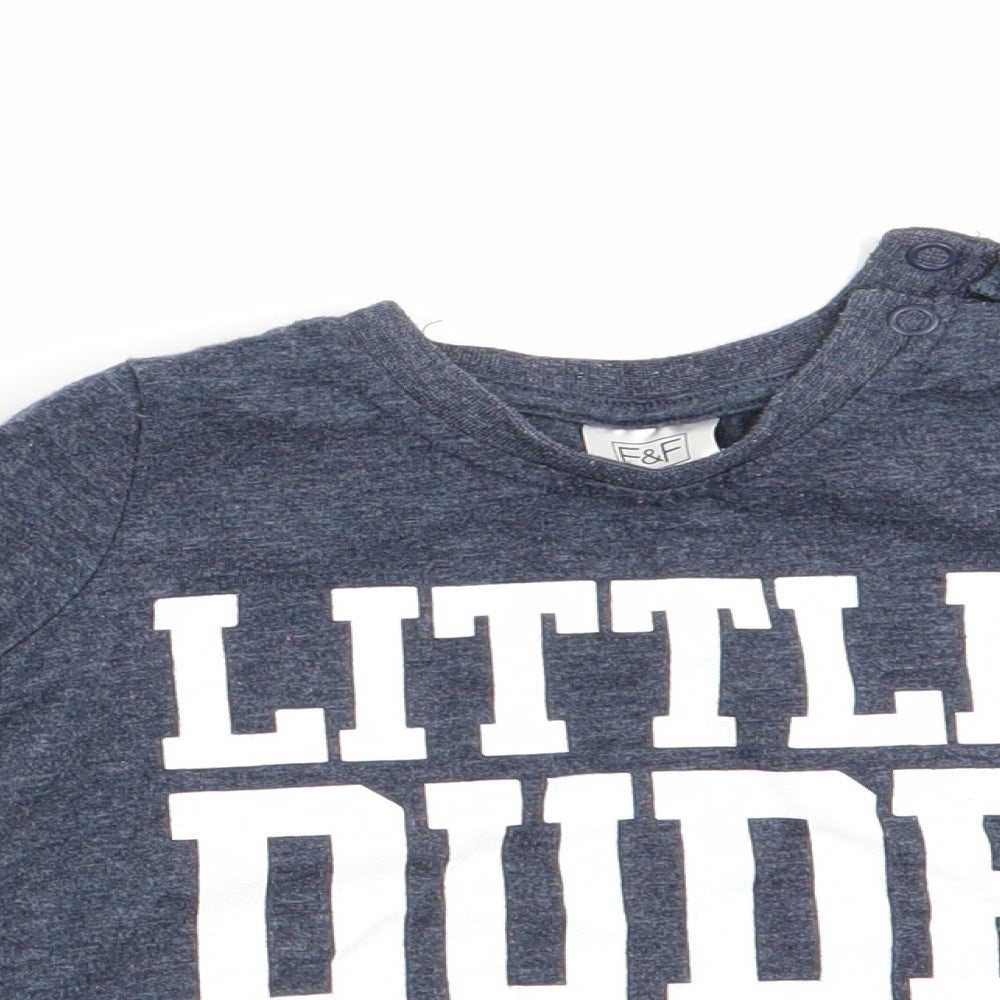 Florence and Fred Boys Blue   Basic Casual Size 9-12 Months  - Little Dude