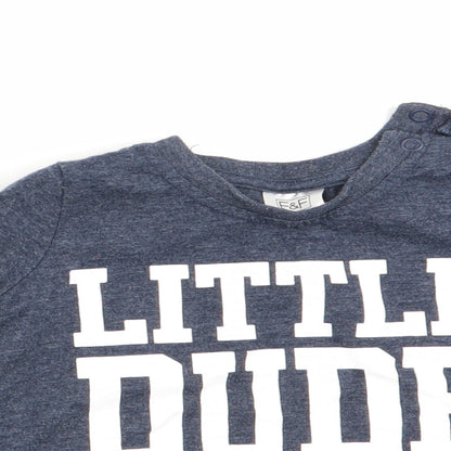 Florence and Fred Boys Blue   Basic Casual Size 9-12 Months  - Little Dude