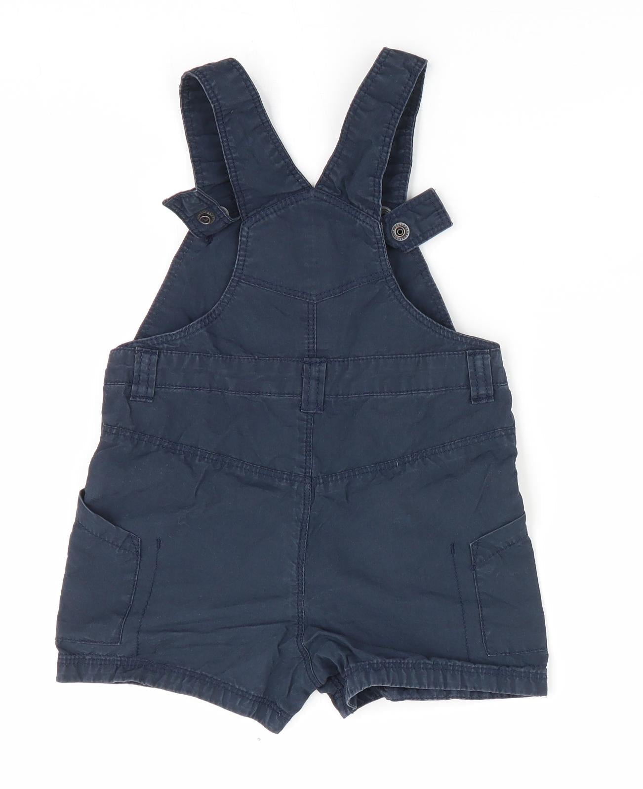 Beneton Boys Blue   Dungaree One-Piece Size 9-12 Months
