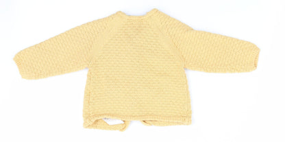 Primark Girls Yellow   Cape Jumper Size 6-9 Months