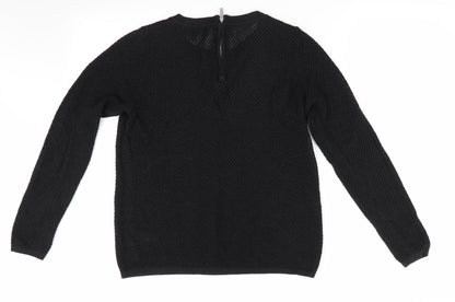 Womens UK Size 8 NEXT Black Pullover Jumper