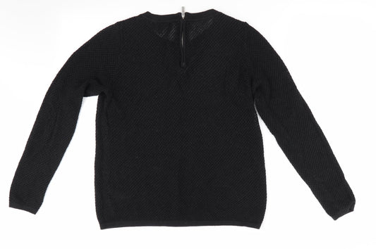 Womens UK Size 8 NEXT Black Pullover Jumper