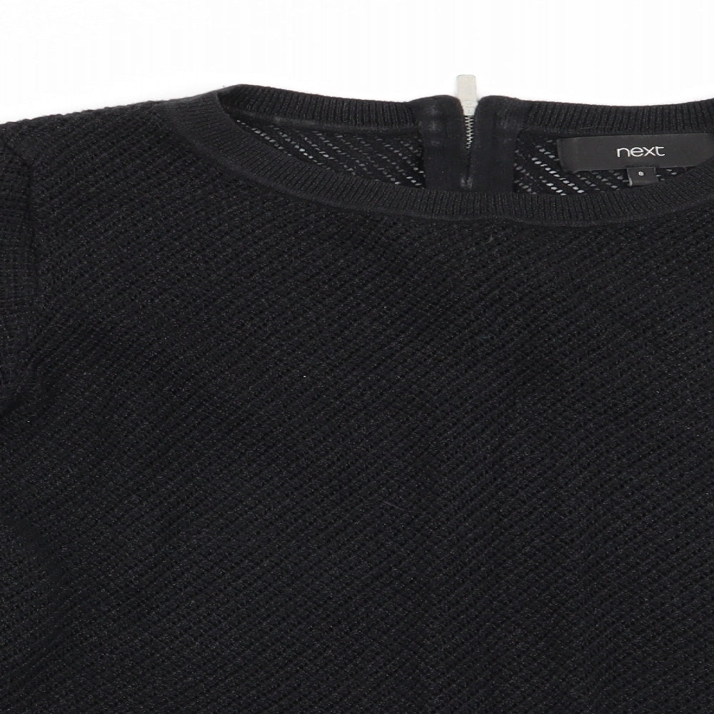 Womens UK Size 8 NEXT Black Pullover Jumper