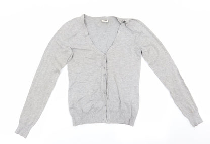 Womens UK Size XS VERO MODA Grey Cardigan Jumper