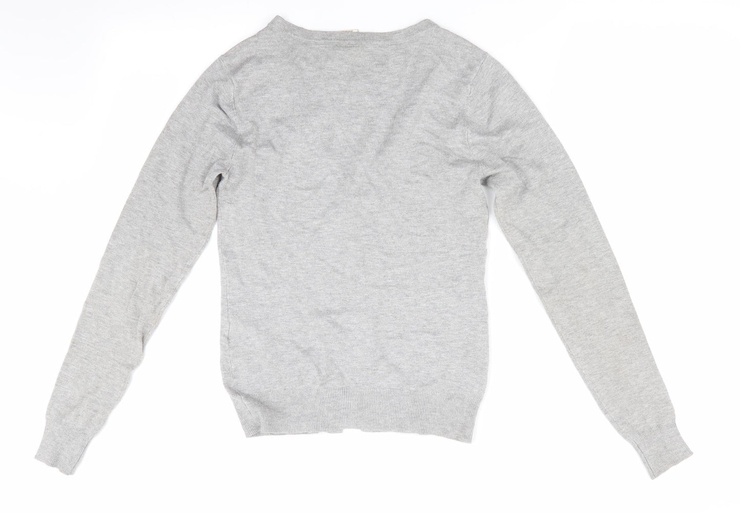 Womens UK Size XS VERO MODA Grey Cardigan Jumper