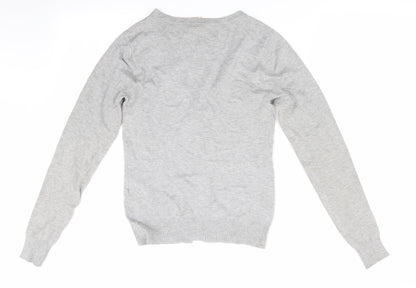 Womens UK Size XS VERO MODA Grey Cardigan Jumper