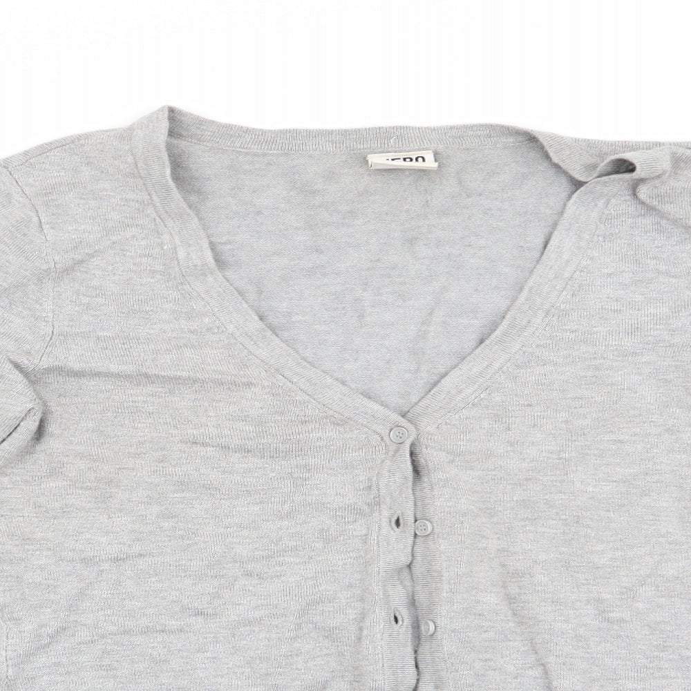 Womens UK Size XS VERO MODA Grey Cardigan Jumper