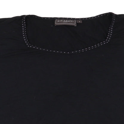 Ann Harvey Womens Black   Basic T-Shirt