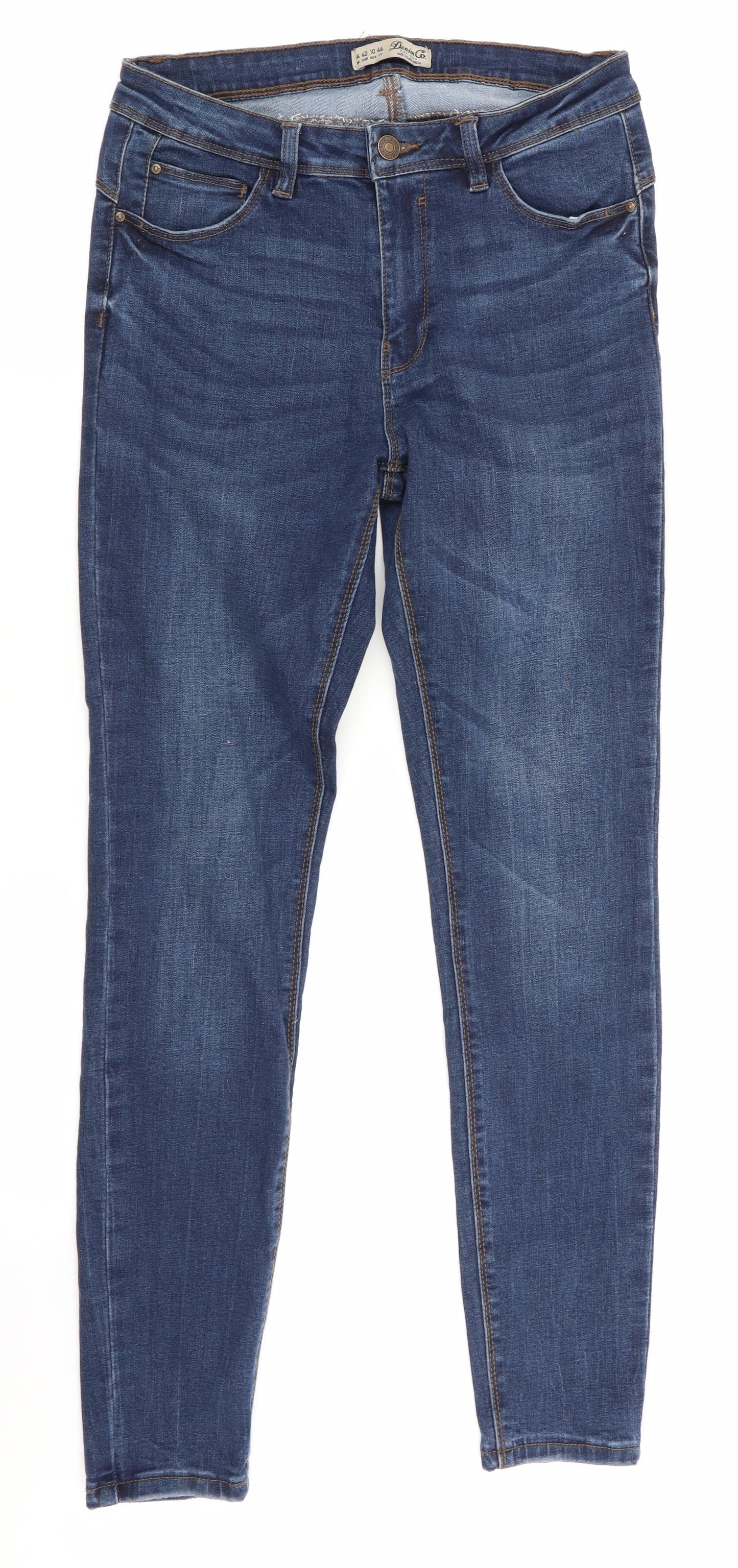 Denim Co Womens Blue   Skinny Jeans Size 4 L29 in