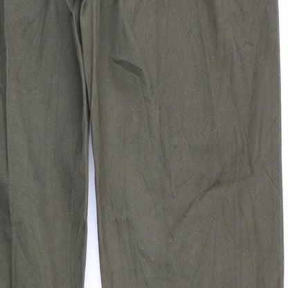 Womens UK Size M House Regular Fit Chino Green Trousers