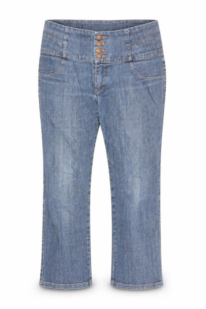 Mens UK Size 31 Vila Clothes Regular Fit Cropped Blue Jeans