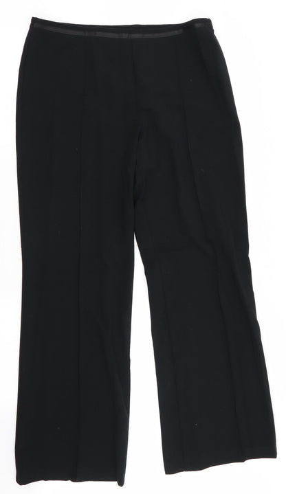 Womens UK Size 14 Marks and Spencer Regular Fit  Black Trousers