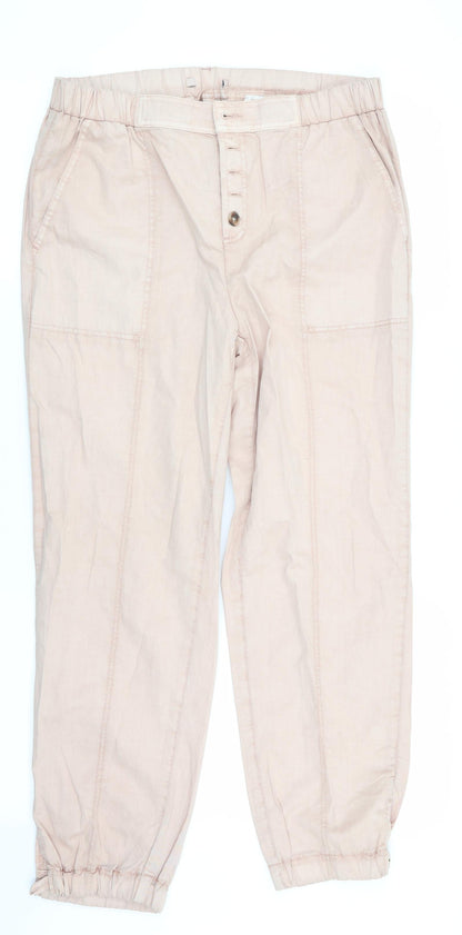Womens UK Size 8 Preworn Regular Fit Jogger Pink Trousers