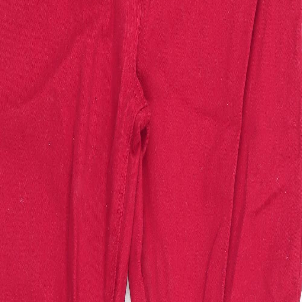 M&Co Womens Red   Straight Jeans Size 10 L27 in