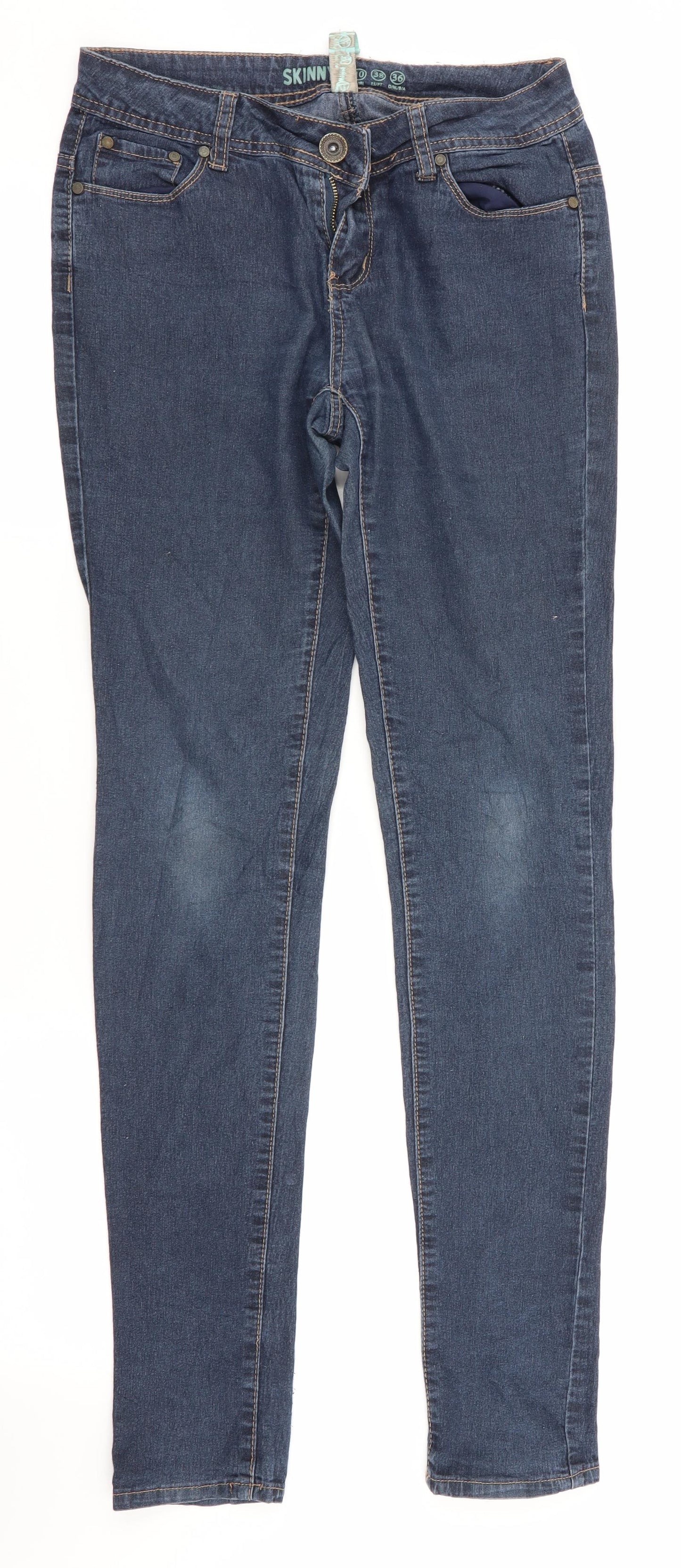 Denim Co Womens Blue   Skinny Jeans Size 10 L31 in