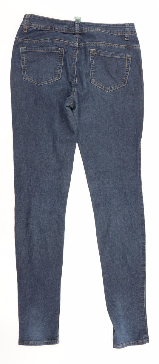 Denim Co Womens Blue   Skinny Jeans Size 10 L31 in