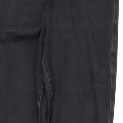 Womens UK Size 12 Denim Regular Fit Skinny Black Jeans