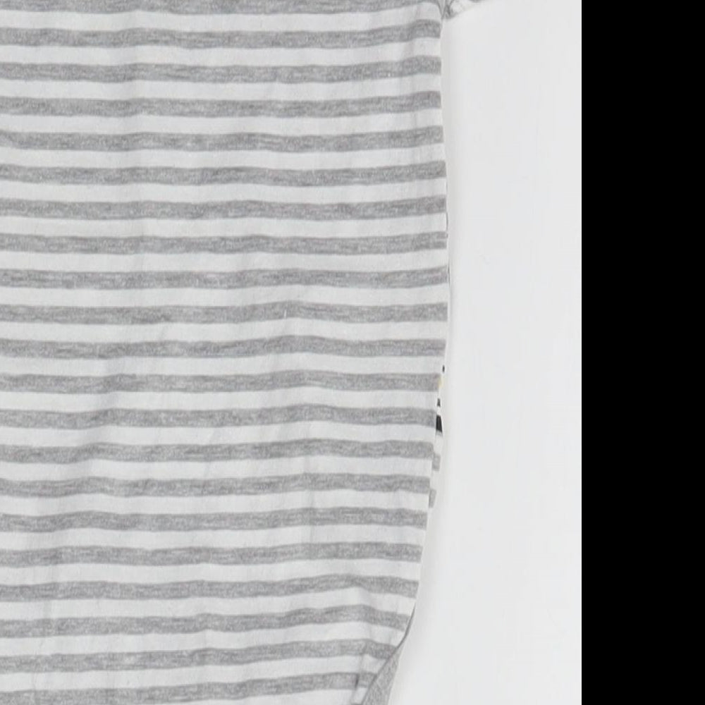 PEP & CO Baby Grey Striped  Babygrow One-Piece Size 6-9 Months
