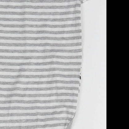 PEP & CO Baby Grey Striped  Babygrow One-Piece Size 6-9 Months