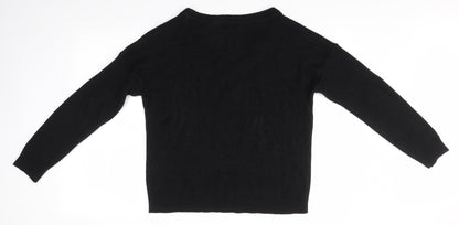 Womens UK Size S Brave Soul Black Pullover Jumper