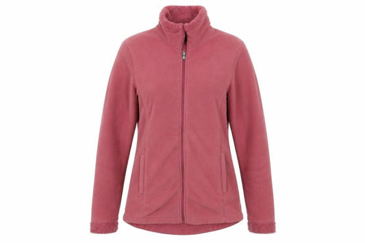 Front view of 32 Degrees women’s pink full zip jumper, size M