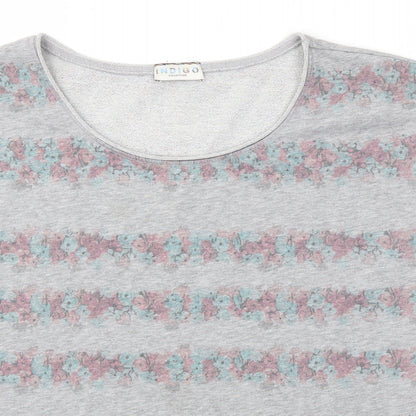 M&S Womens Grey   Basic T-Shirt Size 12